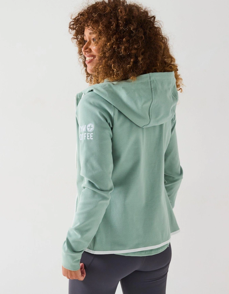 Womens Training Chill Zip Hoodie - Green