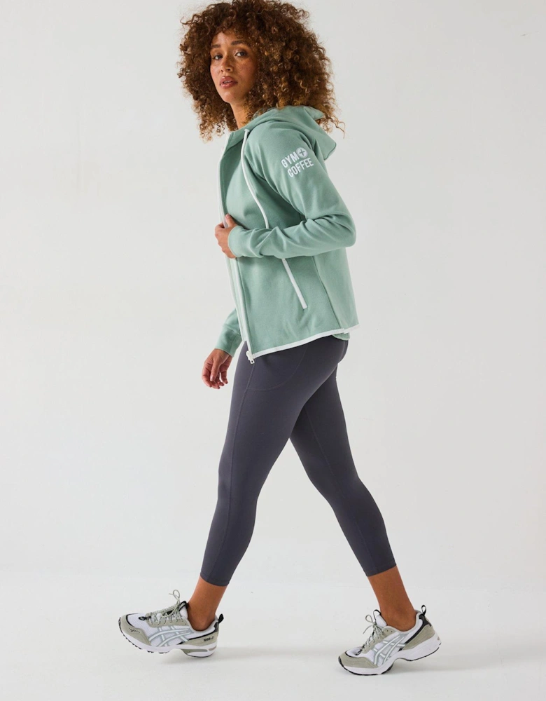 Womens Training Chill Zip Hoodie - Green