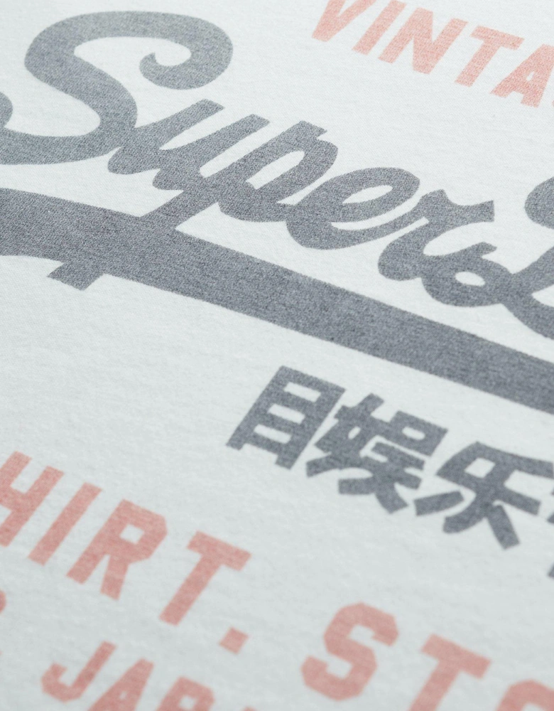 Vintage Logo Heritage Relaxed T-Shirt - White