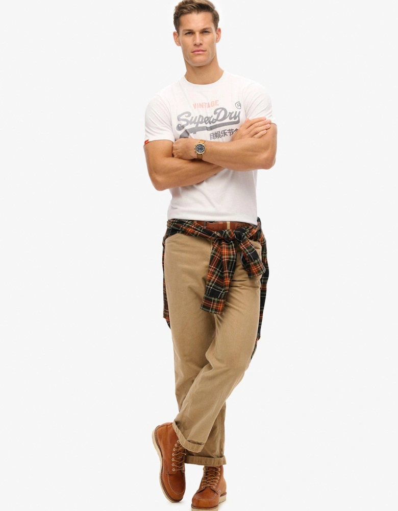 Vintage Logo Heritage Relaxed T-Shirt - White