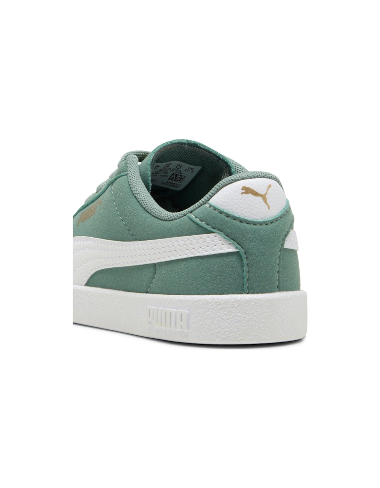 Kids Unisex Club II - Green Moon-White