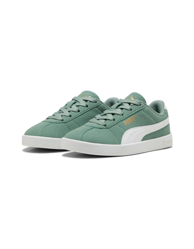 Kids Unisex Club II - Green Moon-White