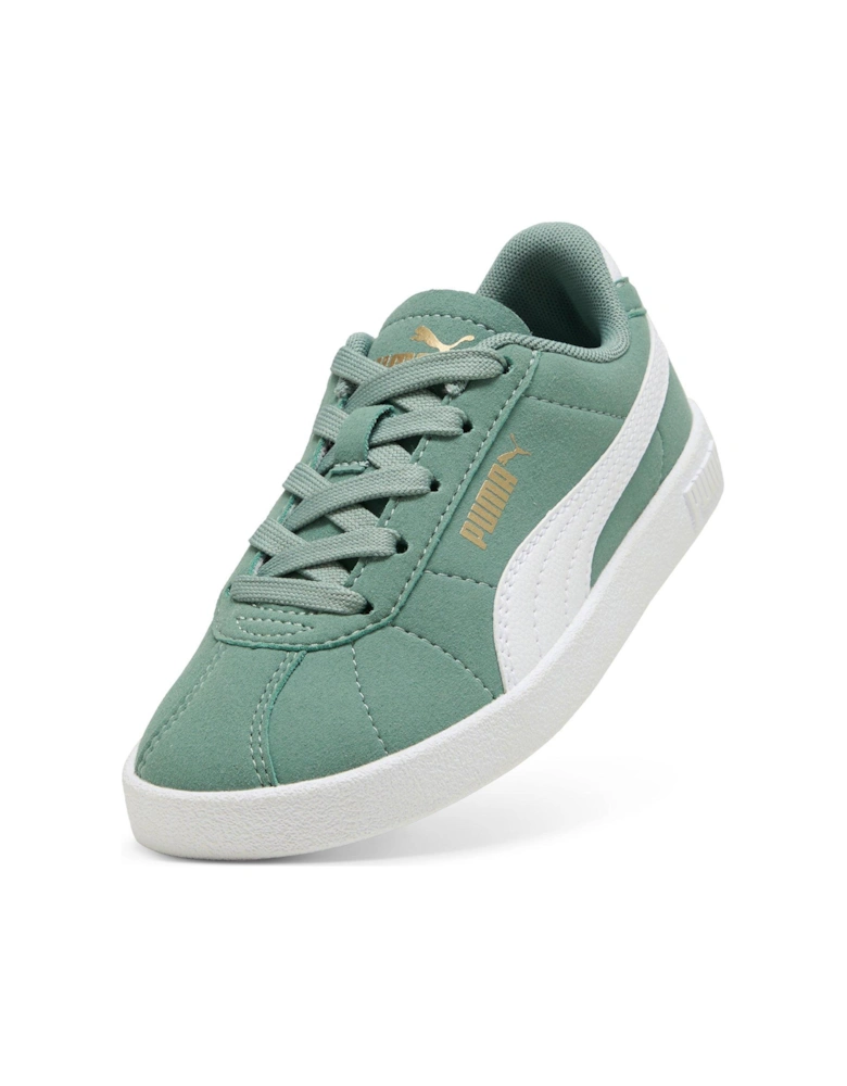 Kids Unisex Club II - Green Moon-White
