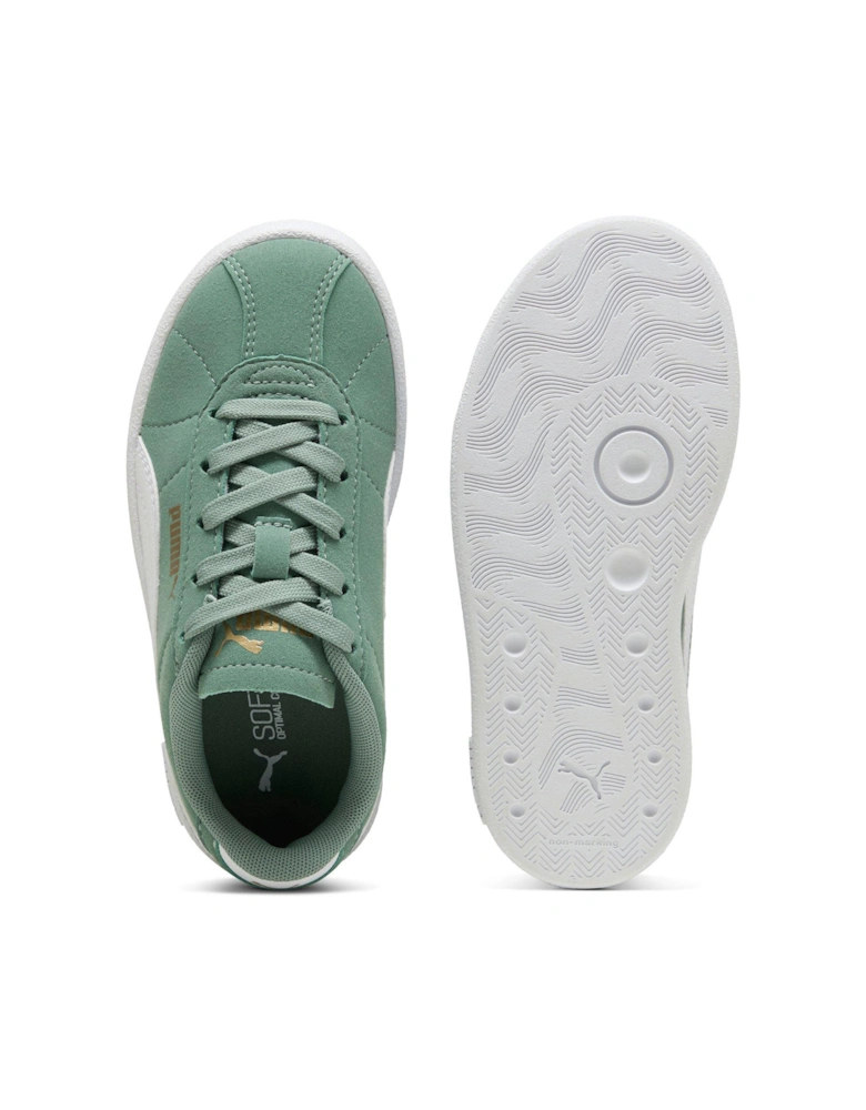Kids Unisex Club II - Green Moon-White