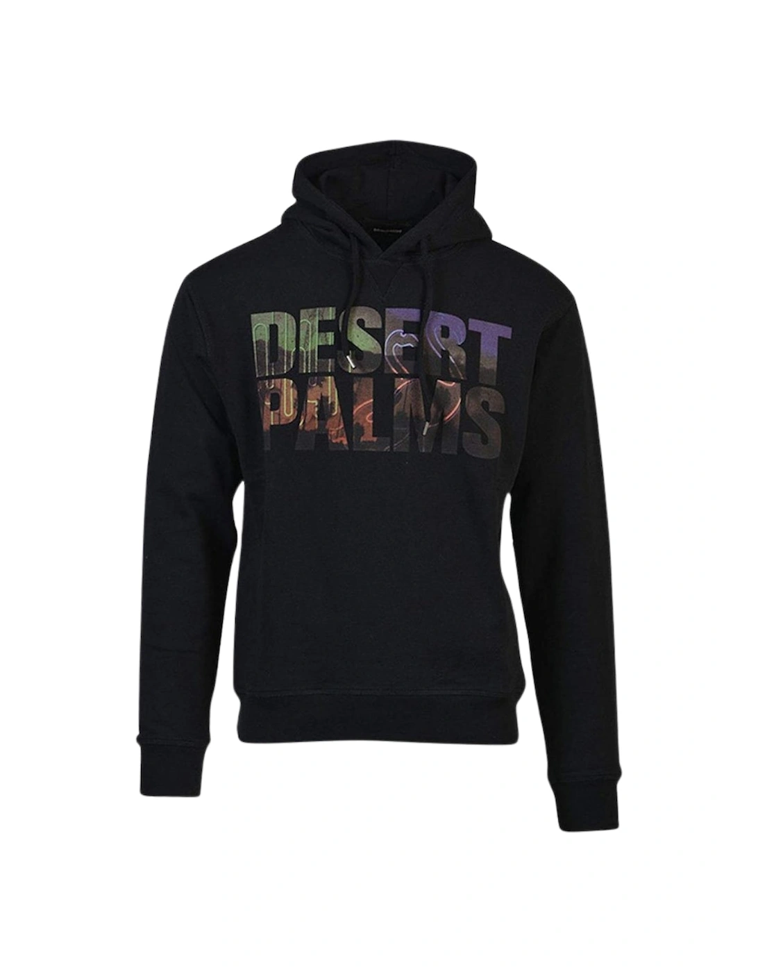 Dsquared2 Men's Black Desert Palms Logo Hoodie - : 44 Xxl