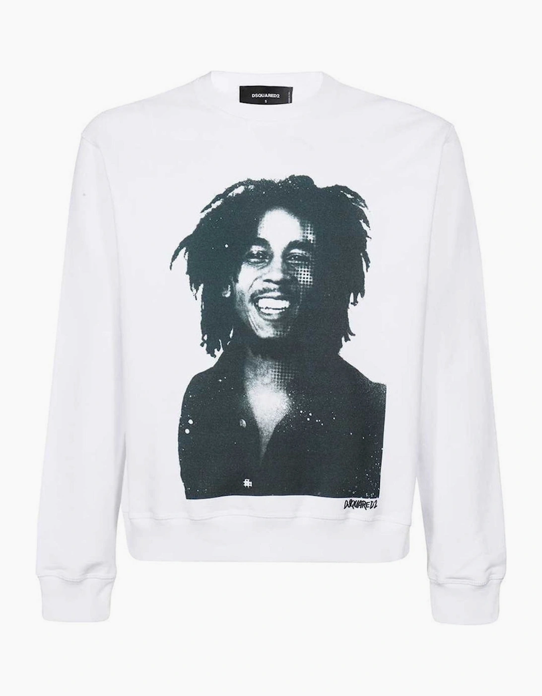 Men's Dsquared2 Bob Marley Cool Fit White Sweatshirt - Size: 34
