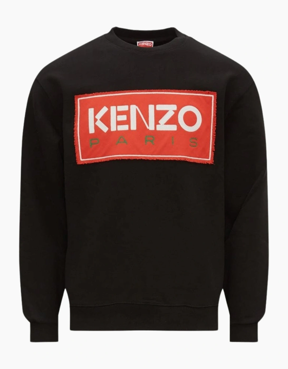 Men's Kenzo Paris Block Logo Black Sweatshirt - Size: 36