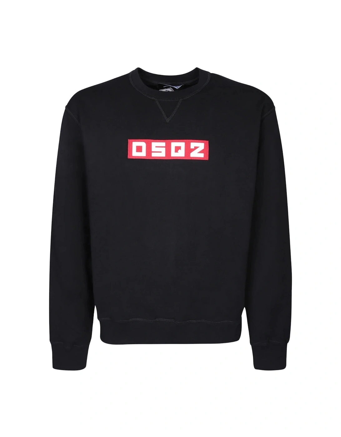 Men's Dsquared2 Small Block Logo Black Sweatshirt - Size: 40