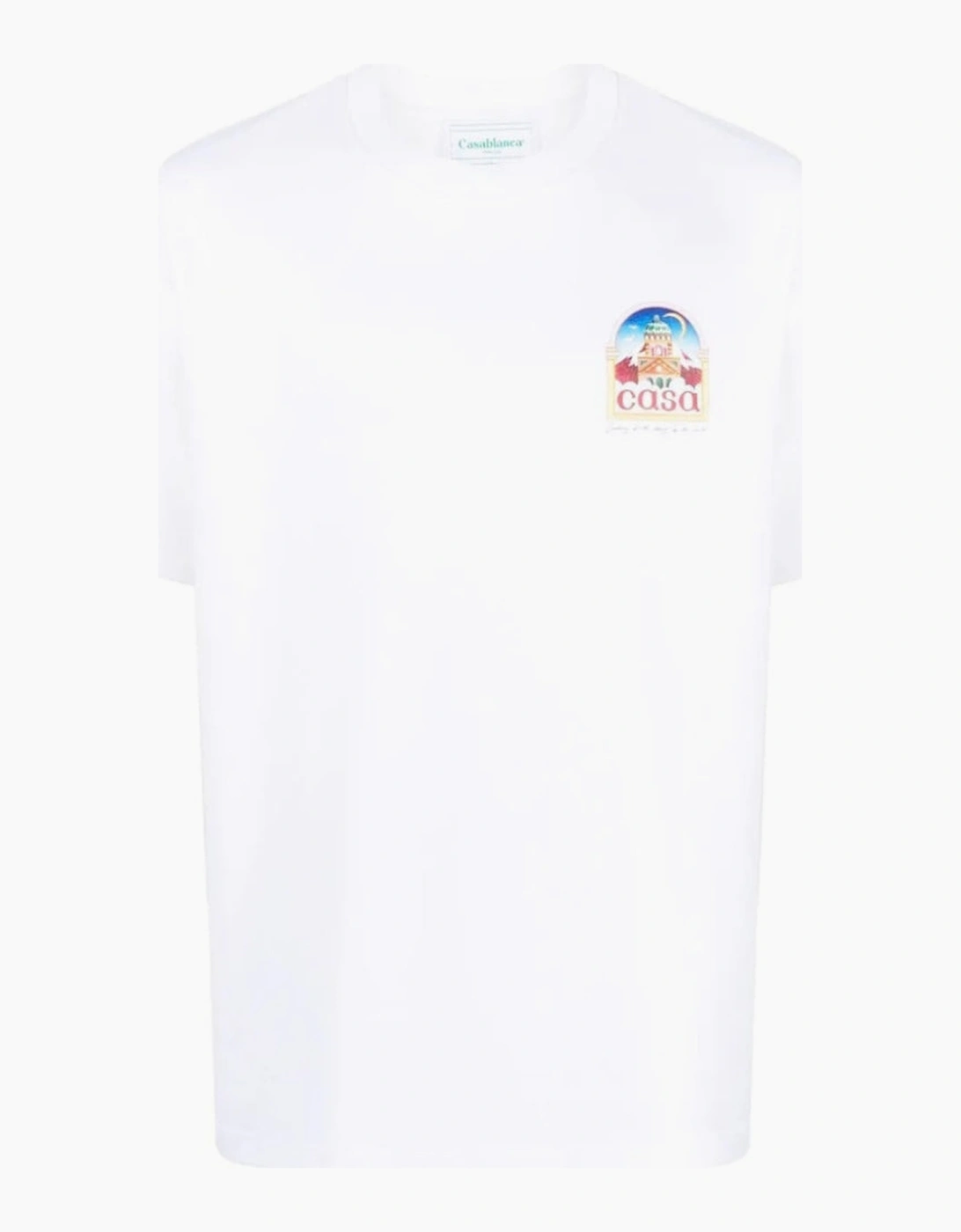 Women's Casablanca Vue De L'Arche Design White T-Shirt - Size: 10/8
