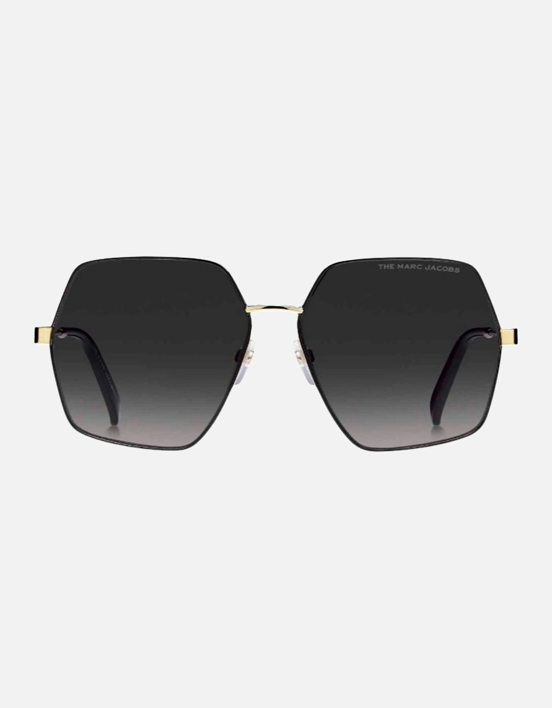 Marc Jacobs Women's Dark/Grey/Gold Sf Lens And Black Detail Sunglasses - Size: One Size