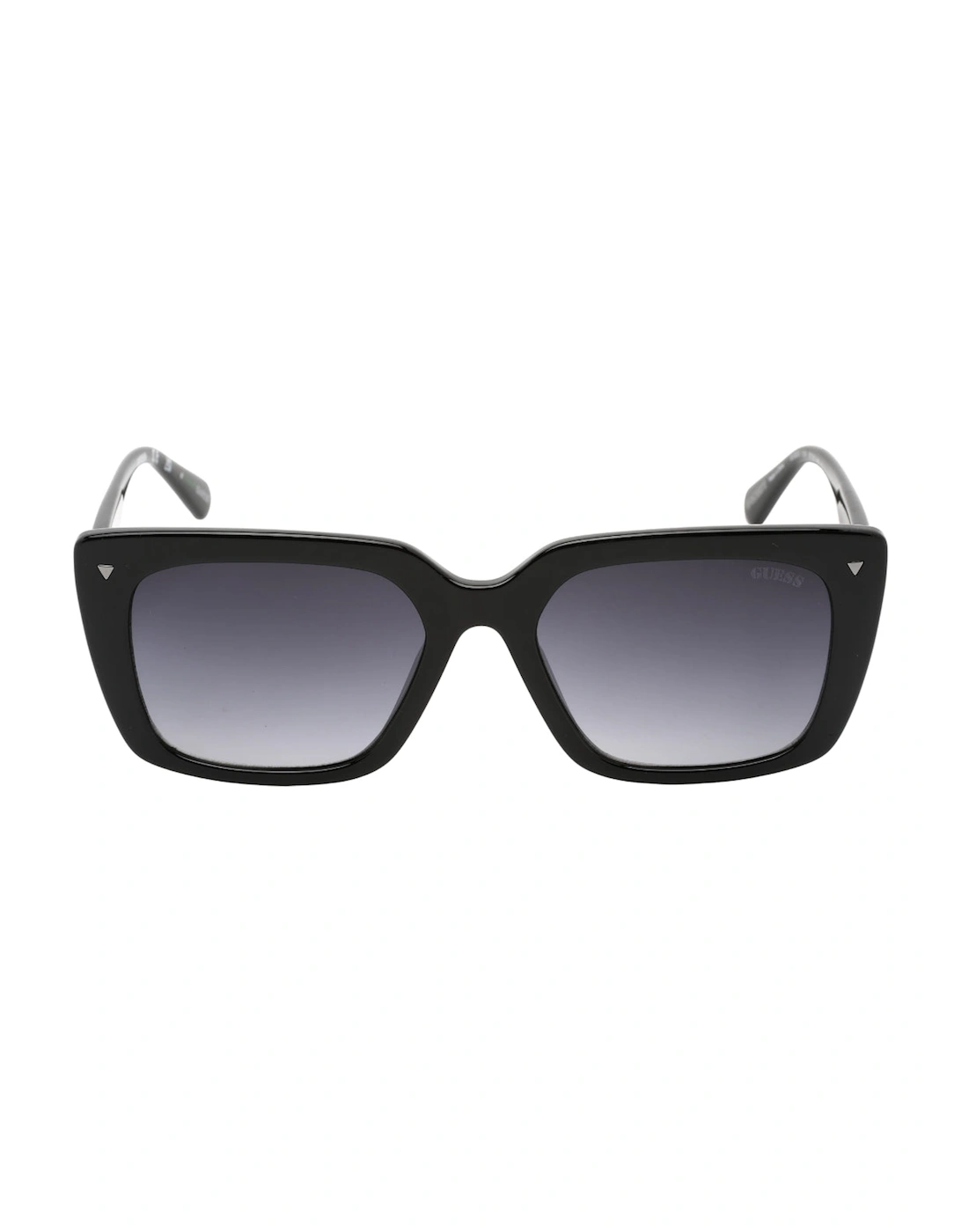 Guess Women's Black Gradient Smoke Lens Shiny Framed Sunglasses - Size: One Size