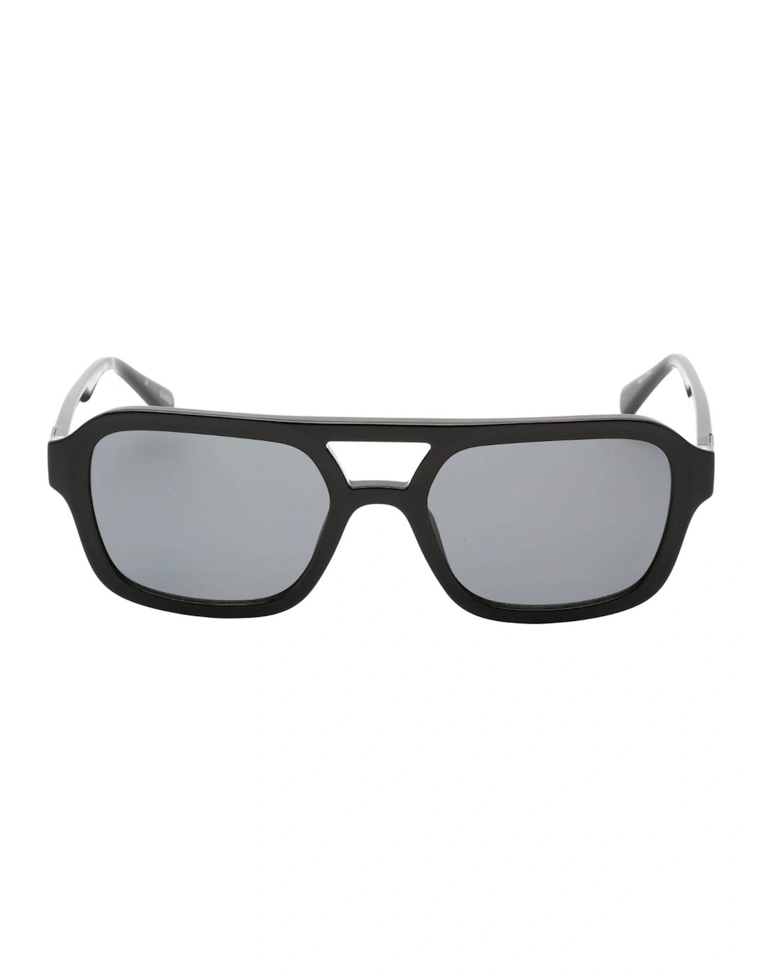 Women's Guess Smoke Lensed Shiny Black Sunglasses - Size: ONE size