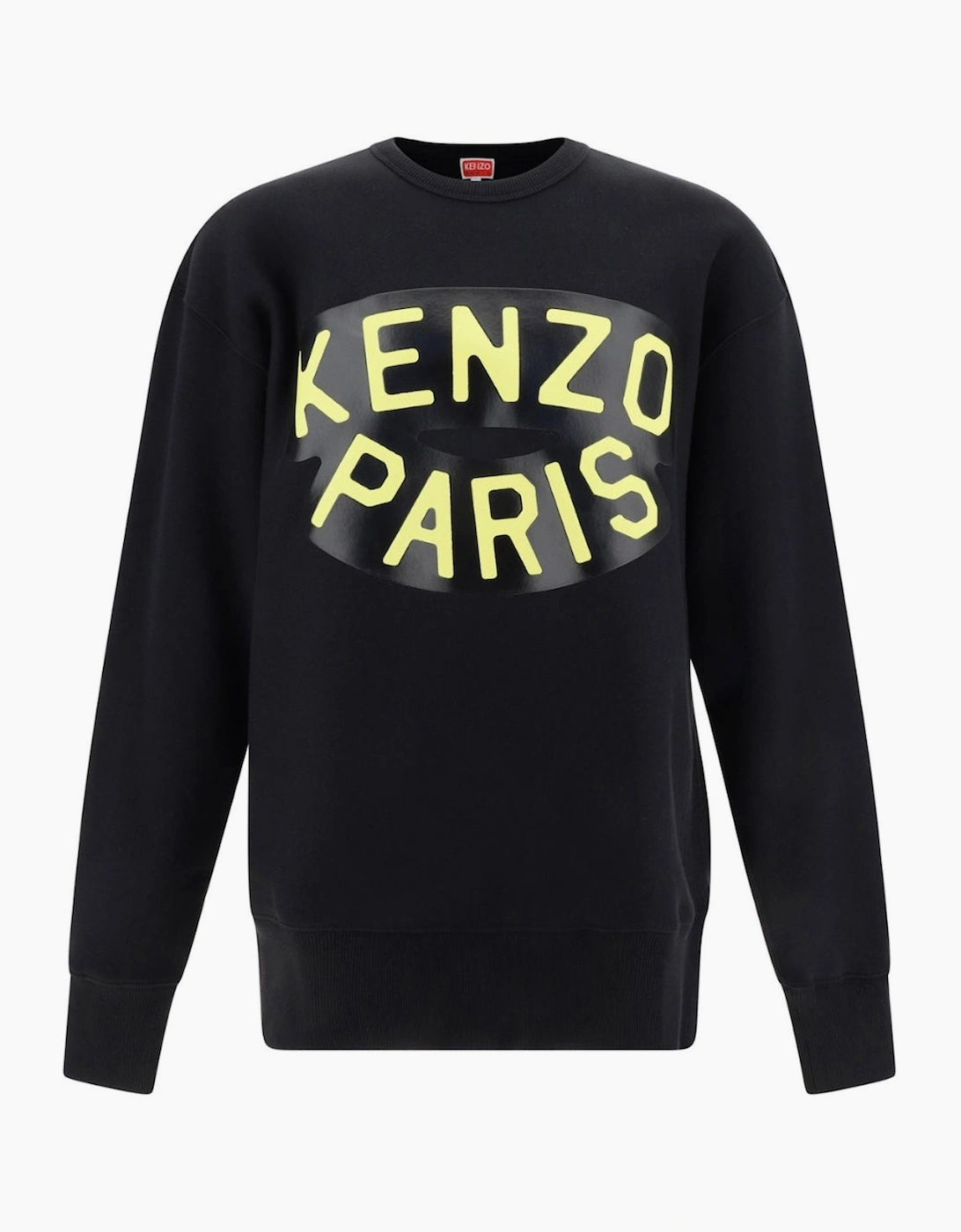 Kenzo Men's Black Paris Logo Sweatshirt  42 Xl