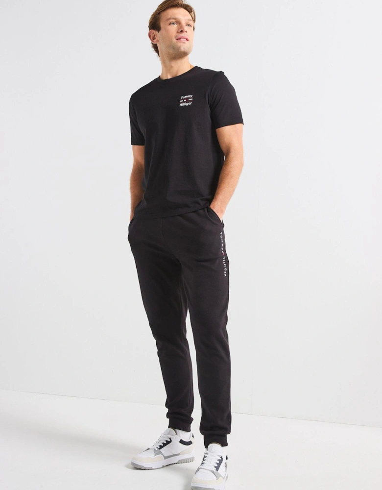 Stack Left Chest Logo T-Shirt - Black