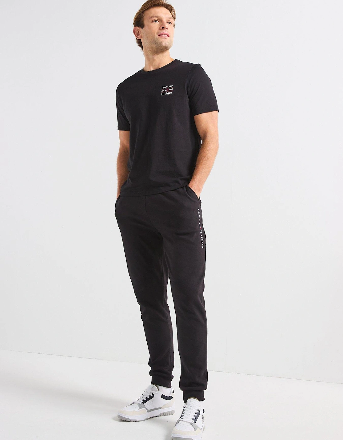 Stack Left Chest Logo T-Shirt - Black