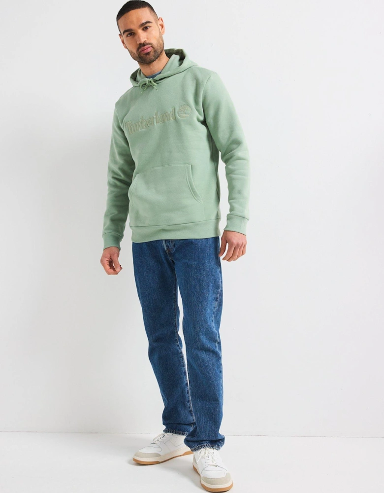 Hampton Logo Overhead Hoodie - Light Green