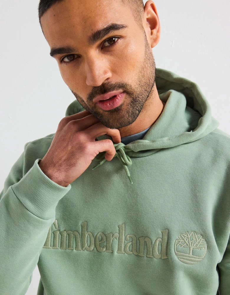 Hampton Logo Overhead Hoodie - Light Green