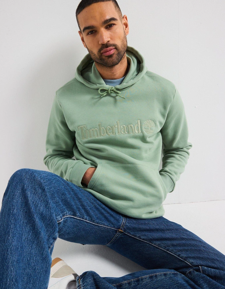 Hampton Logo Overhead Hoodie - Light Green