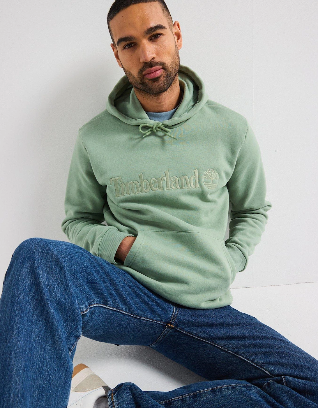 Hampton Logo Overhead Hoodie - Light Green