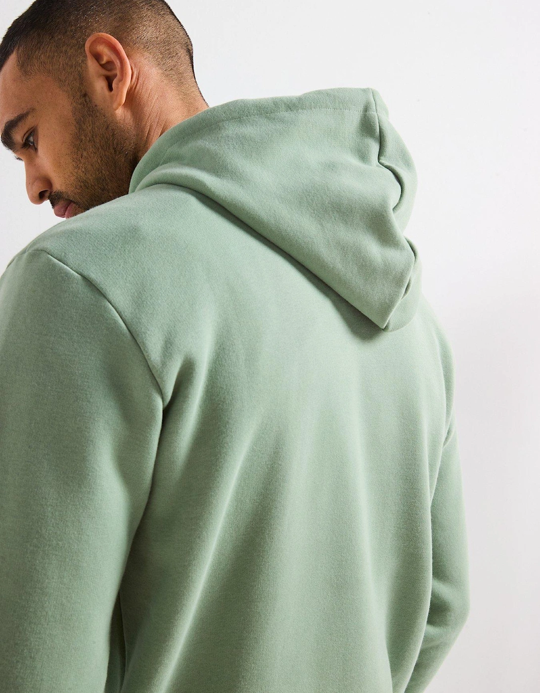 Hampton Logo Overhead Hoodie - Light Green