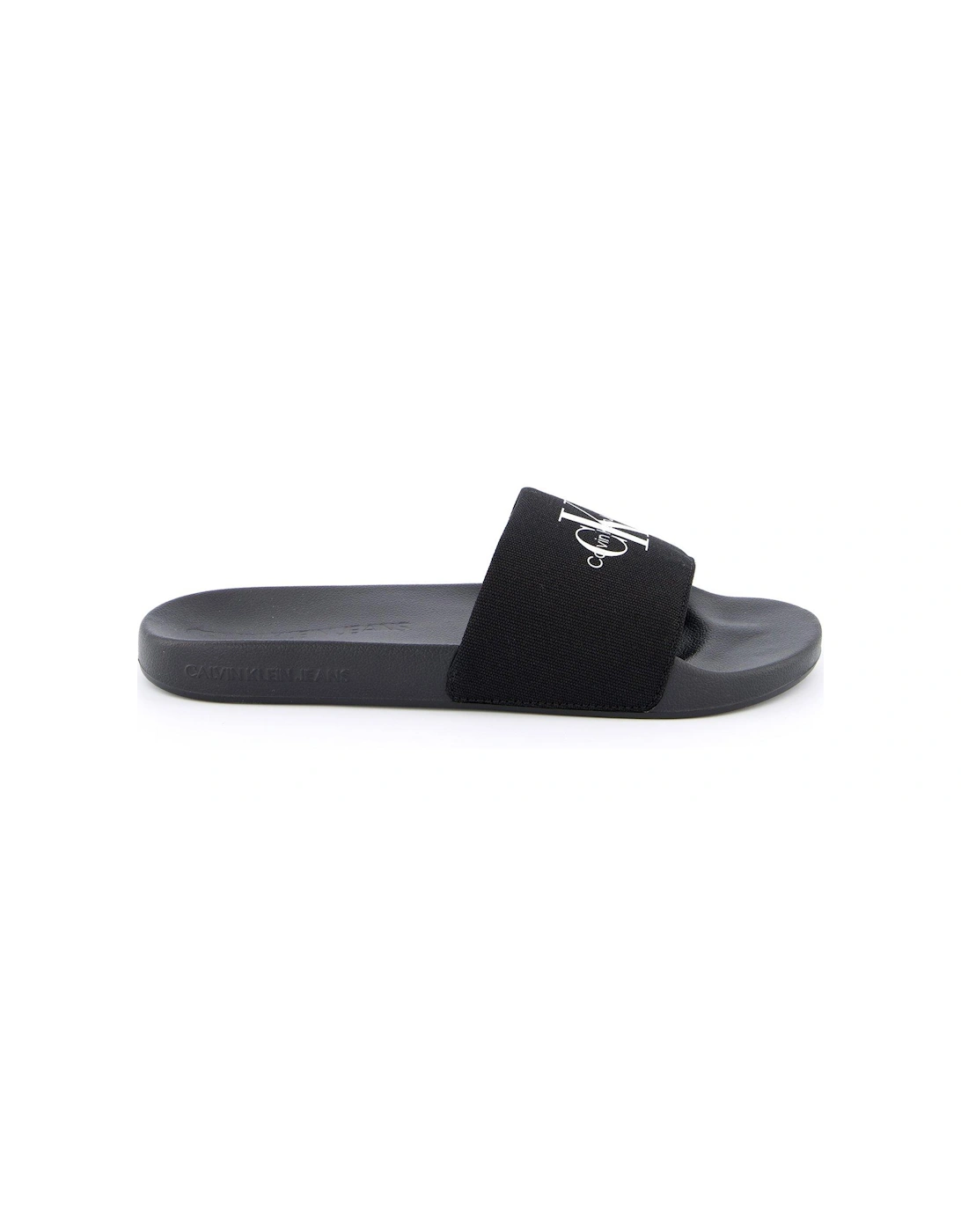 Monogram Logo Canvas Slide - Black