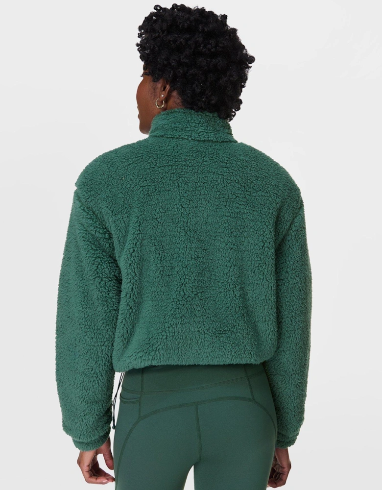 Womens Training Canyon Fleece Zip Up - Green - Green