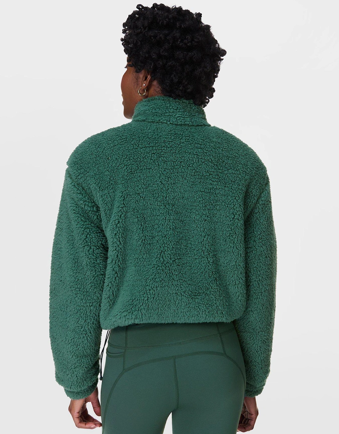 Womens Training Canyon Fleece Zip Up - Green - Green