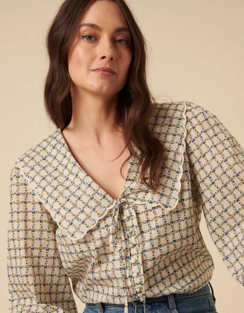 Birdie Blouse - Bright Cream