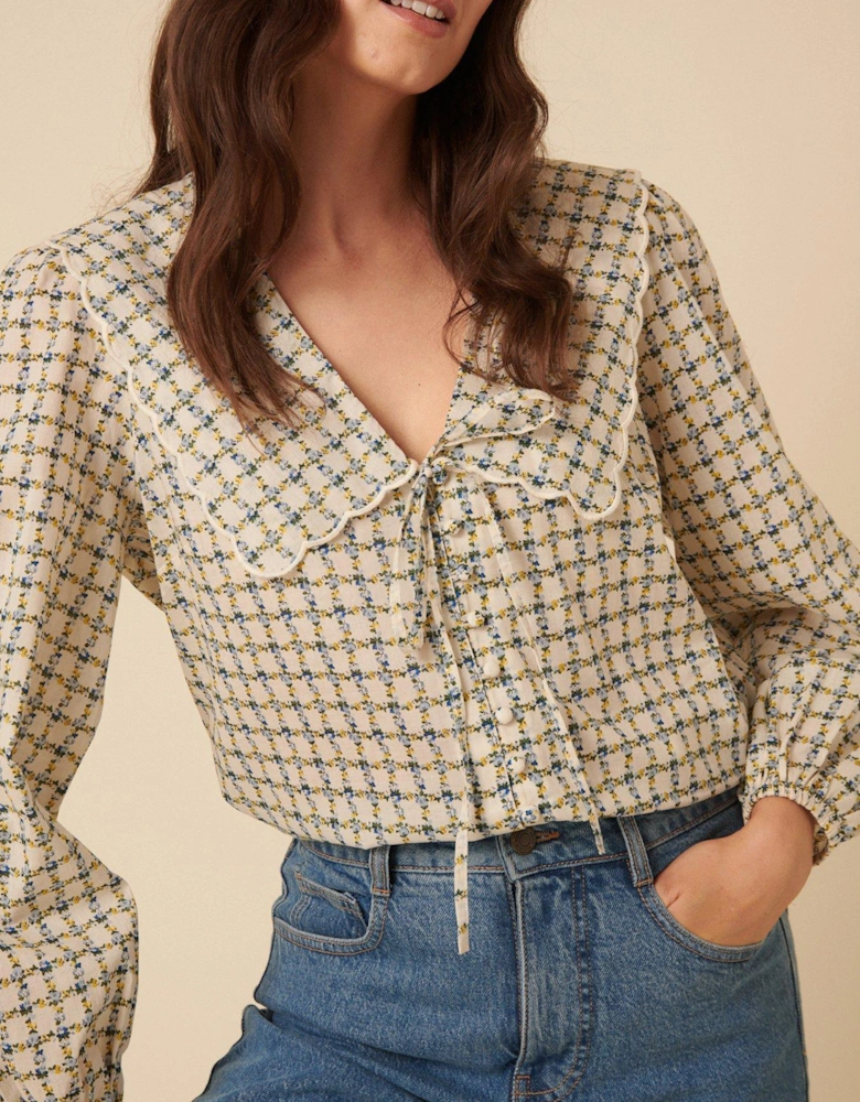 Birdie Blouse - Bright Cream