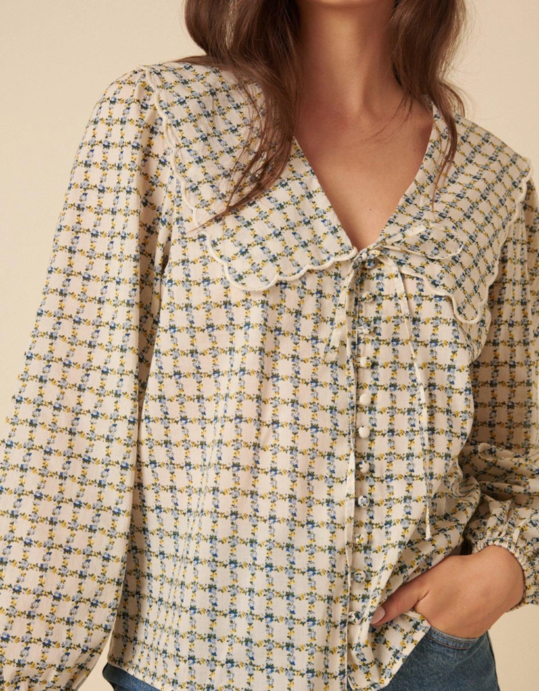 Birdie Blouse - Bright Cream