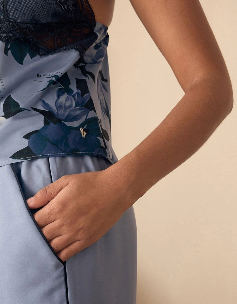 Floral Cami Pyjamas - Blue