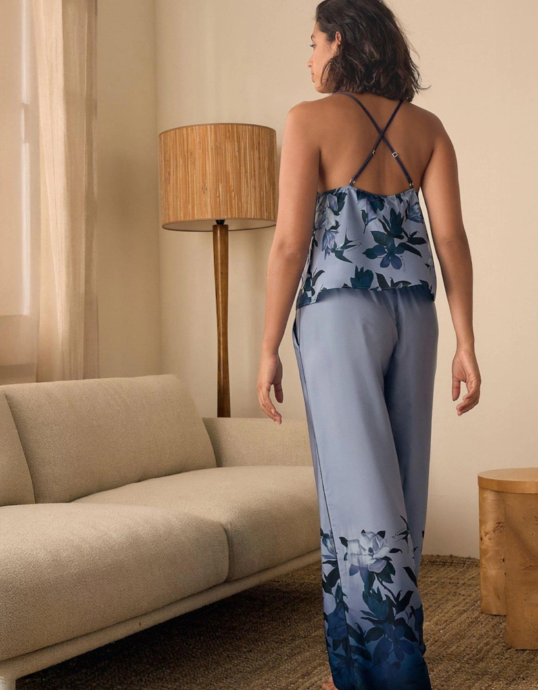 Floral Cami Pyjamas - Blue