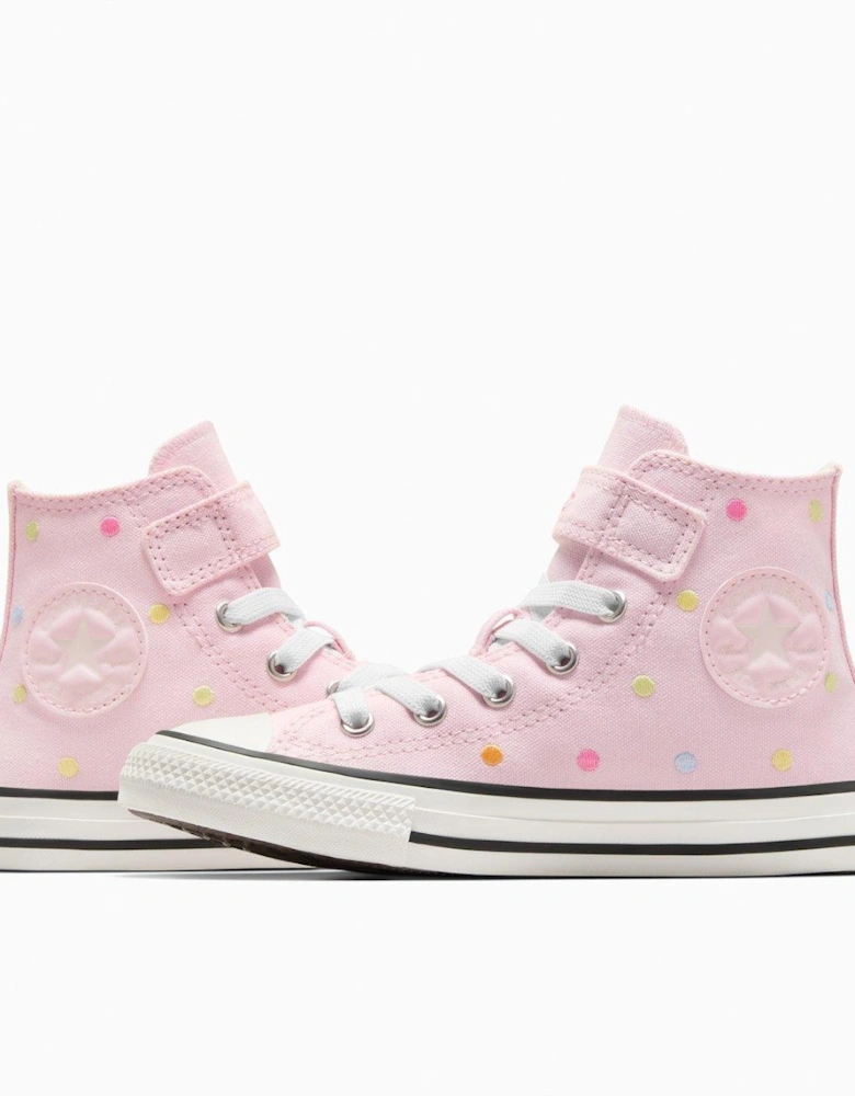 Kids Chuck Taylor All Star 1V Canvas Hi-Top Trainers - Red