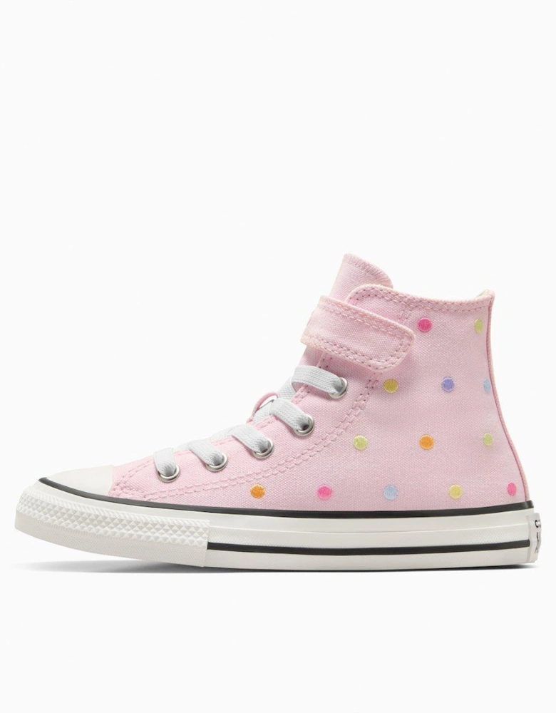 Kids Chuck Taylor All Star 1V Canvas Hi-Top Trainers - Red