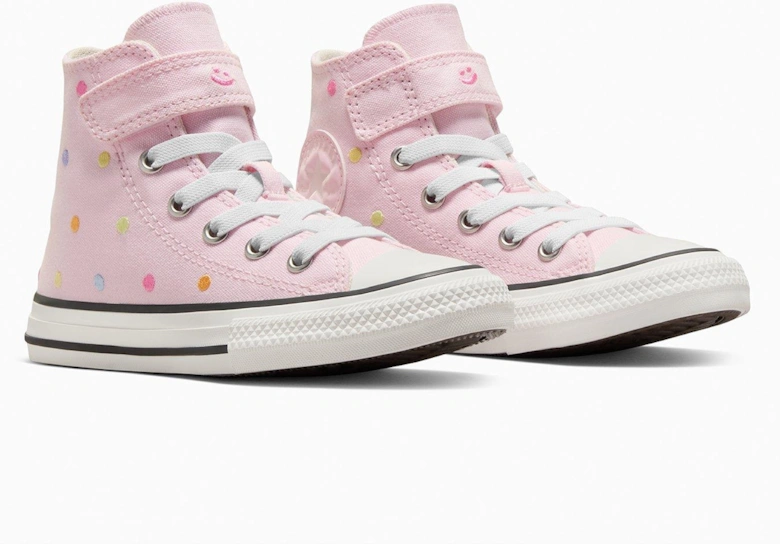 Kids Chuck Taylor All Star 1V Canvas Hi-Top Trainers - Red