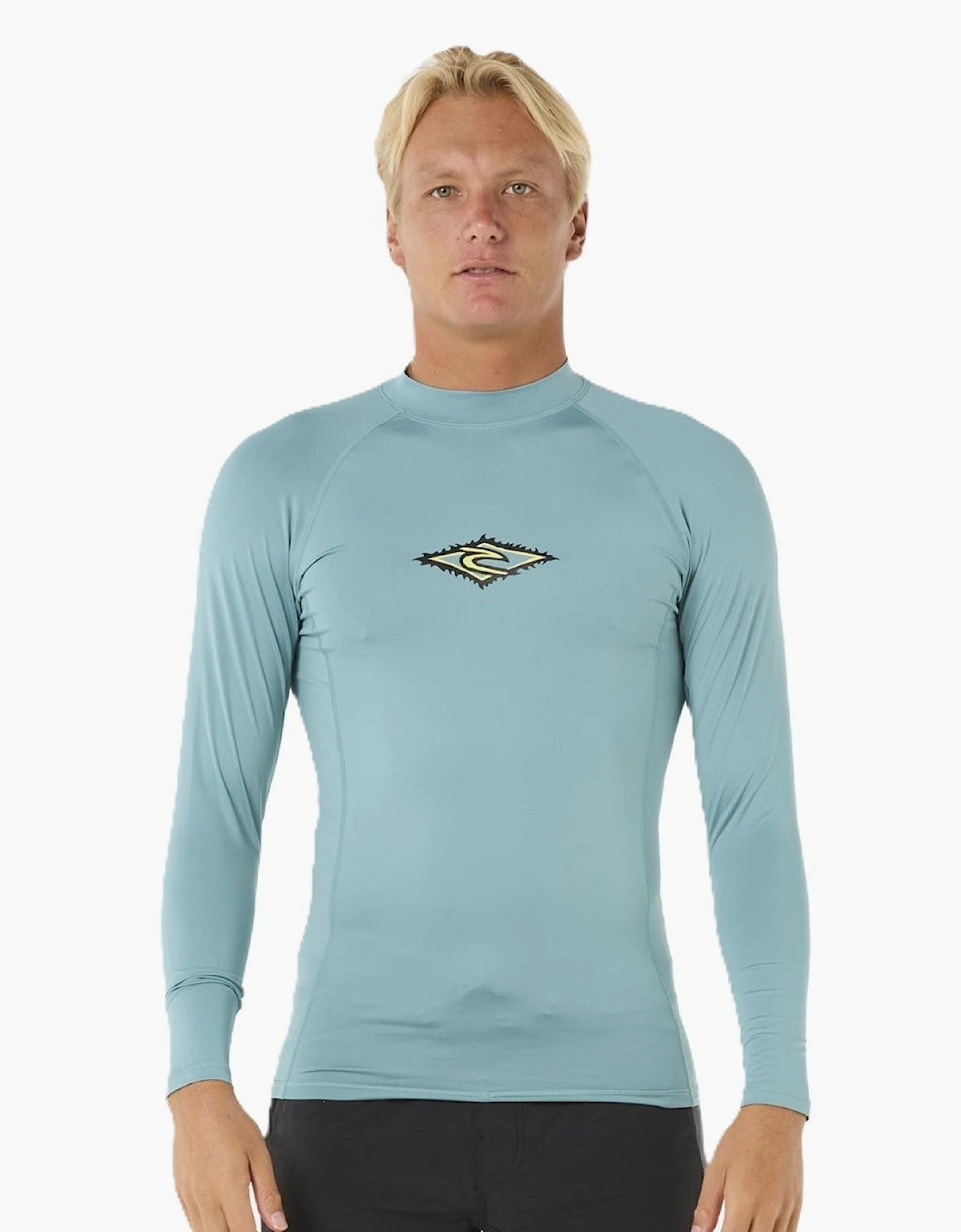 Ripcurl Men's Blue Rip Curl Raw Energy Upf Perf Long Sleeve Rash Vest  S