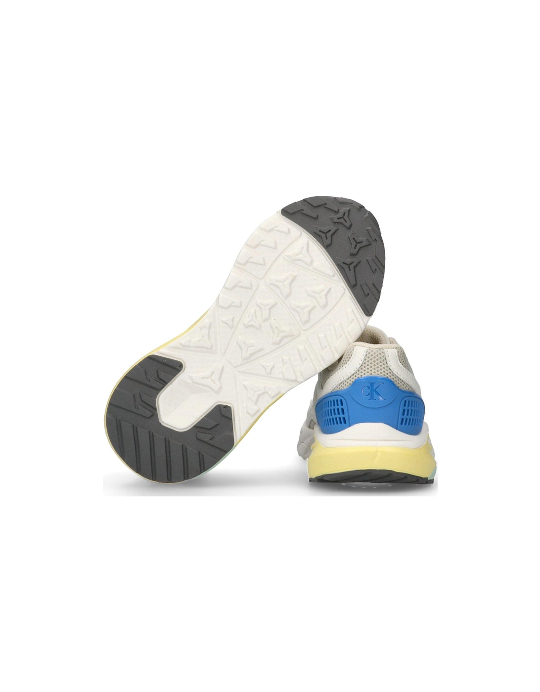Kids Low Cut Lace-Up Trainers - Cream