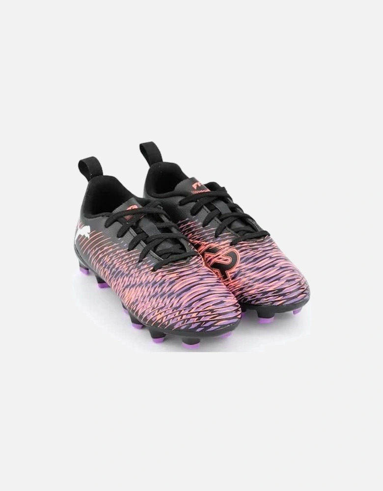 Junior Future 8 Play Firm Ground Football Boot - Black/Purple