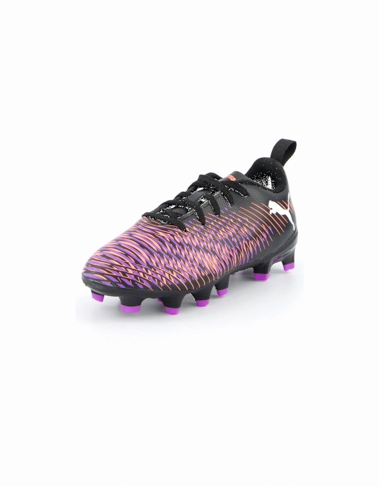 Junior Future 8 Play Firm Ground Football Boot - Black/Purple
