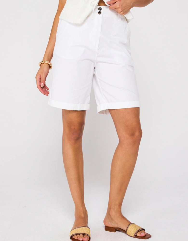 Two Pack Poplin Shorts - Navy/White