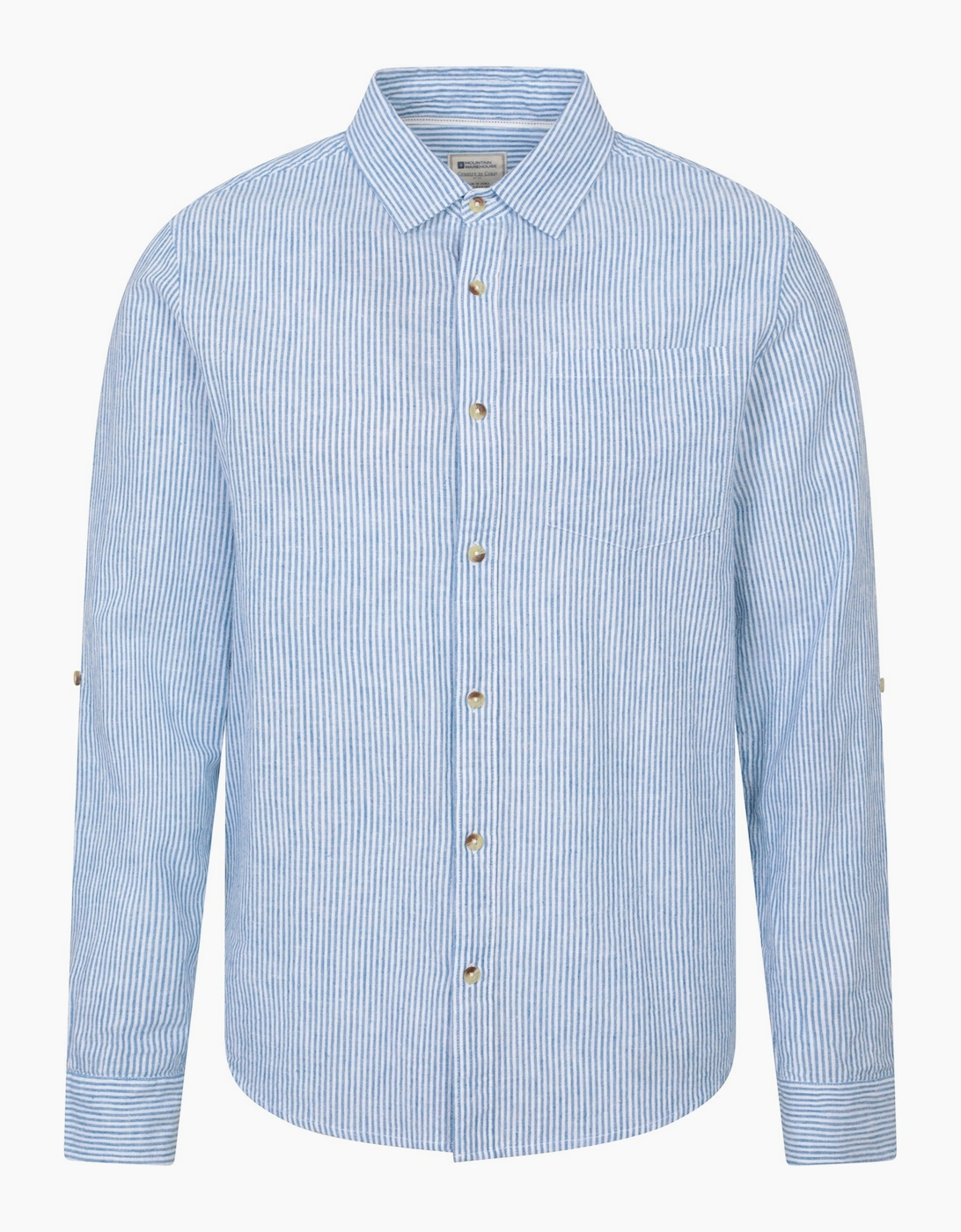 Mountain Warehouse Men's Blue Lowe Stripe Shirt  Regular/34 Xs