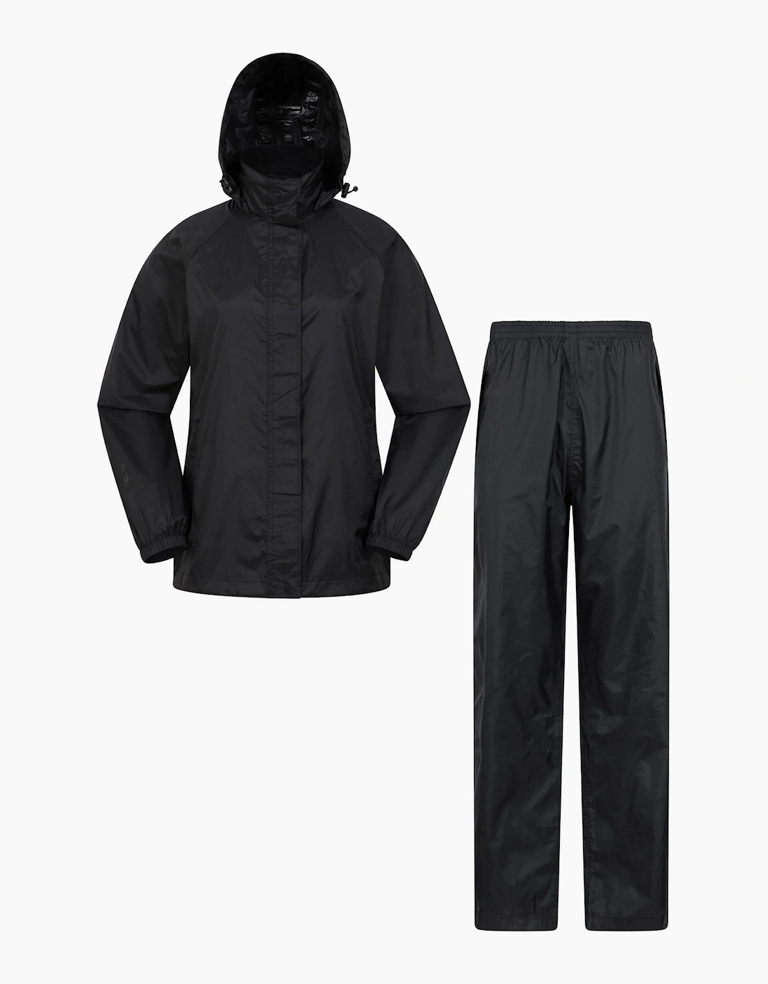 Mountain Warehouse Women's Black / Pakka Jacket And Trousers Set - Size: 22