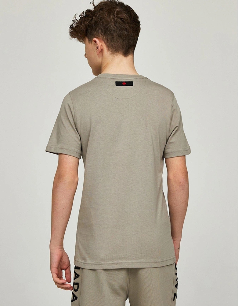Junior Boys Botticini Reflective Short Sleeve T-Shirt - Dark Grey