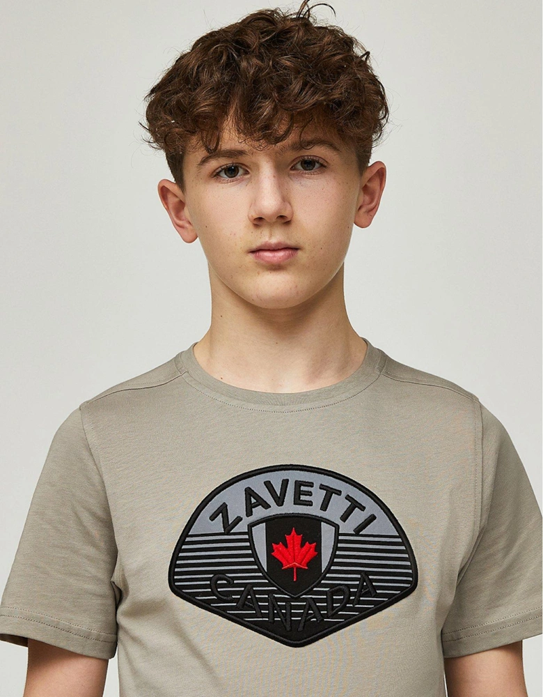 Junior Boys Botticini Reflective Short Sleeve T-Shirt - Dark Grey