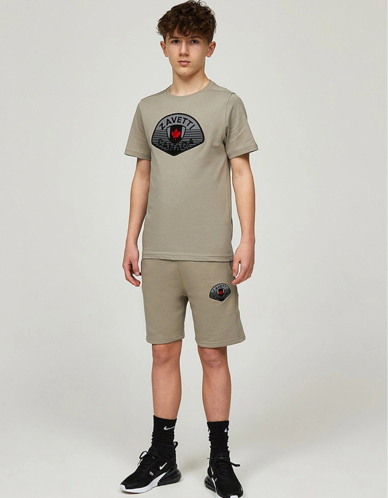 Junior Boys Botticini Reflective Short Sleeve T-Shirt - Dark Grey
