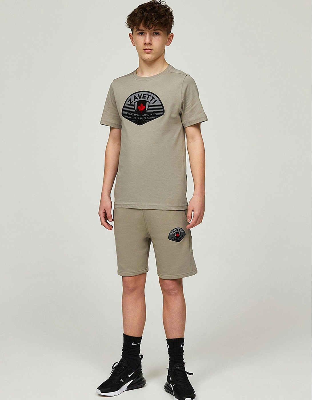Junior Boys Botticini Reflective Short Sleeve T-Shirt - Dark Grey