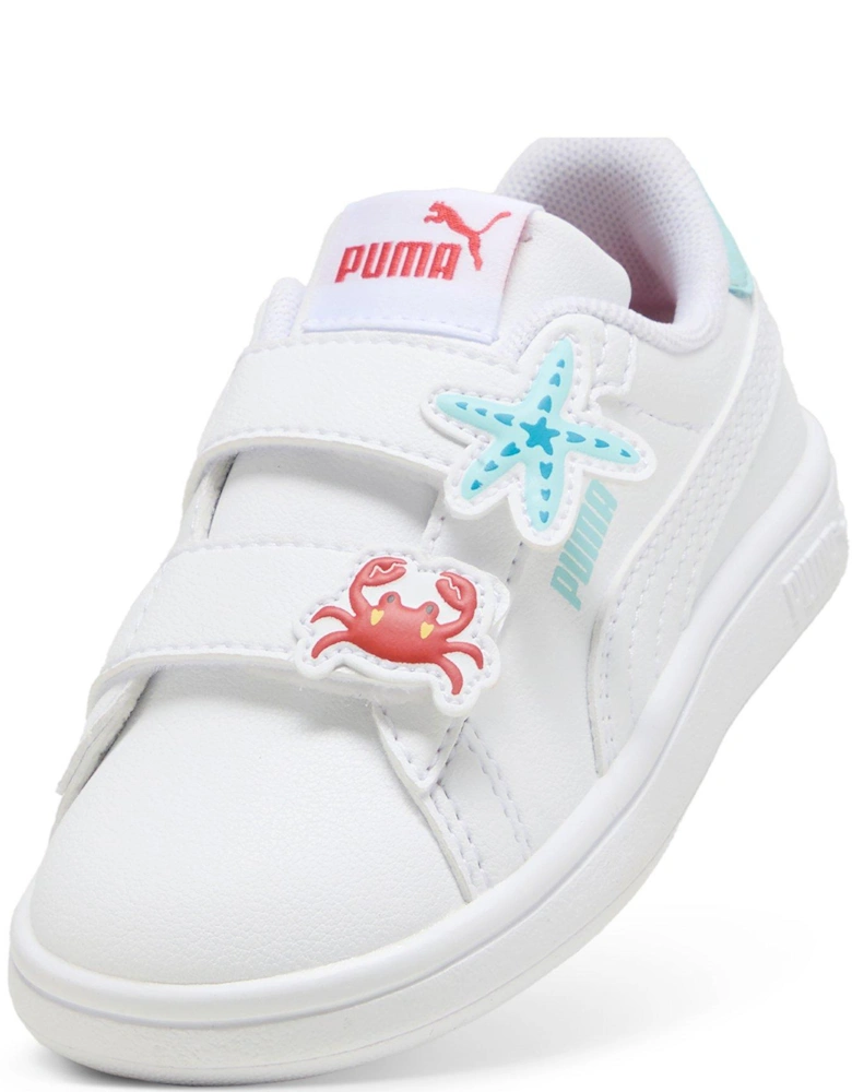 Infant Unisex Smash 3.0 Badges - White-Safe Lake-Red Fire