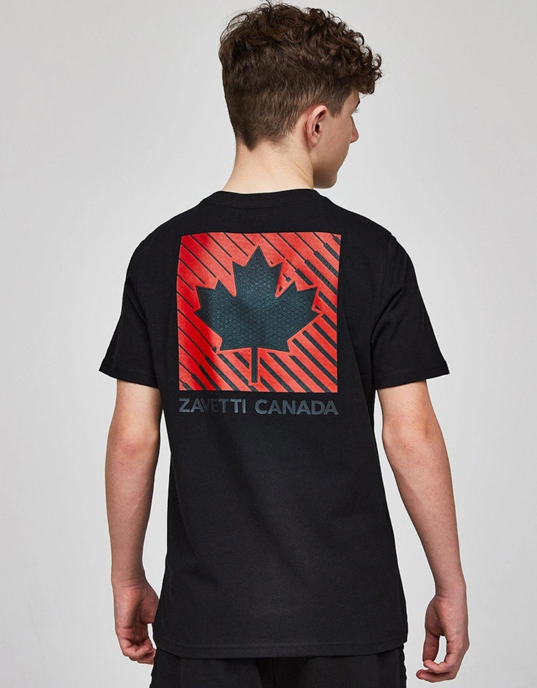 Junior Boys Matera Short Sleeve T-Shirt - Black
