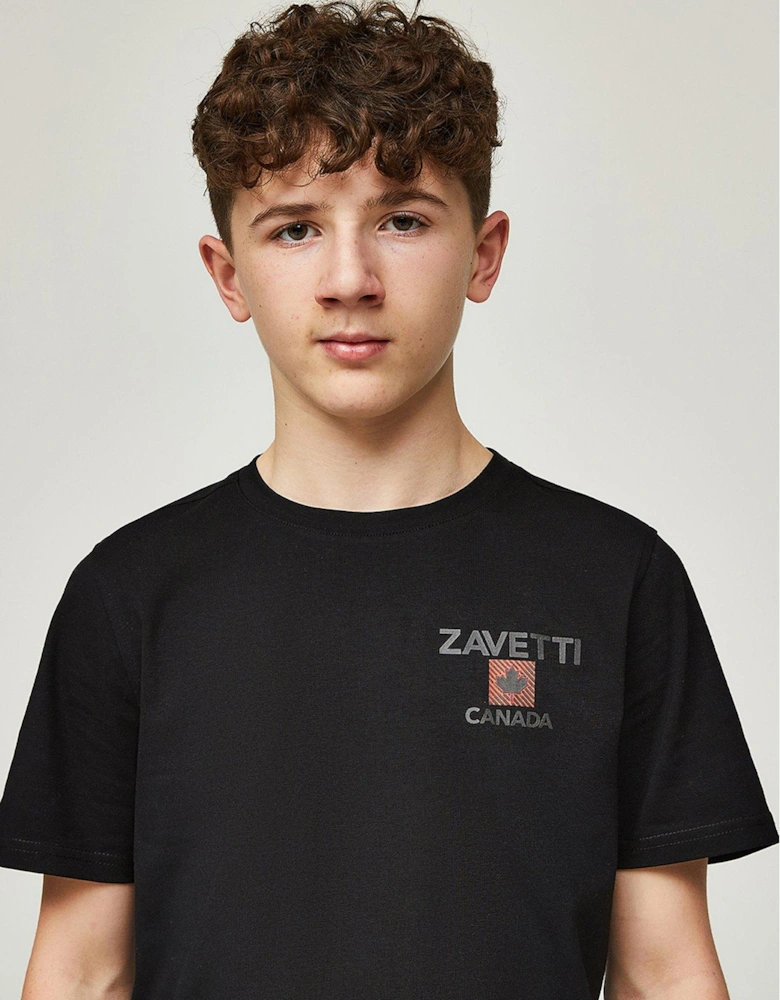 Junior Boys Matera Short Sleeve T-Shirt - Black