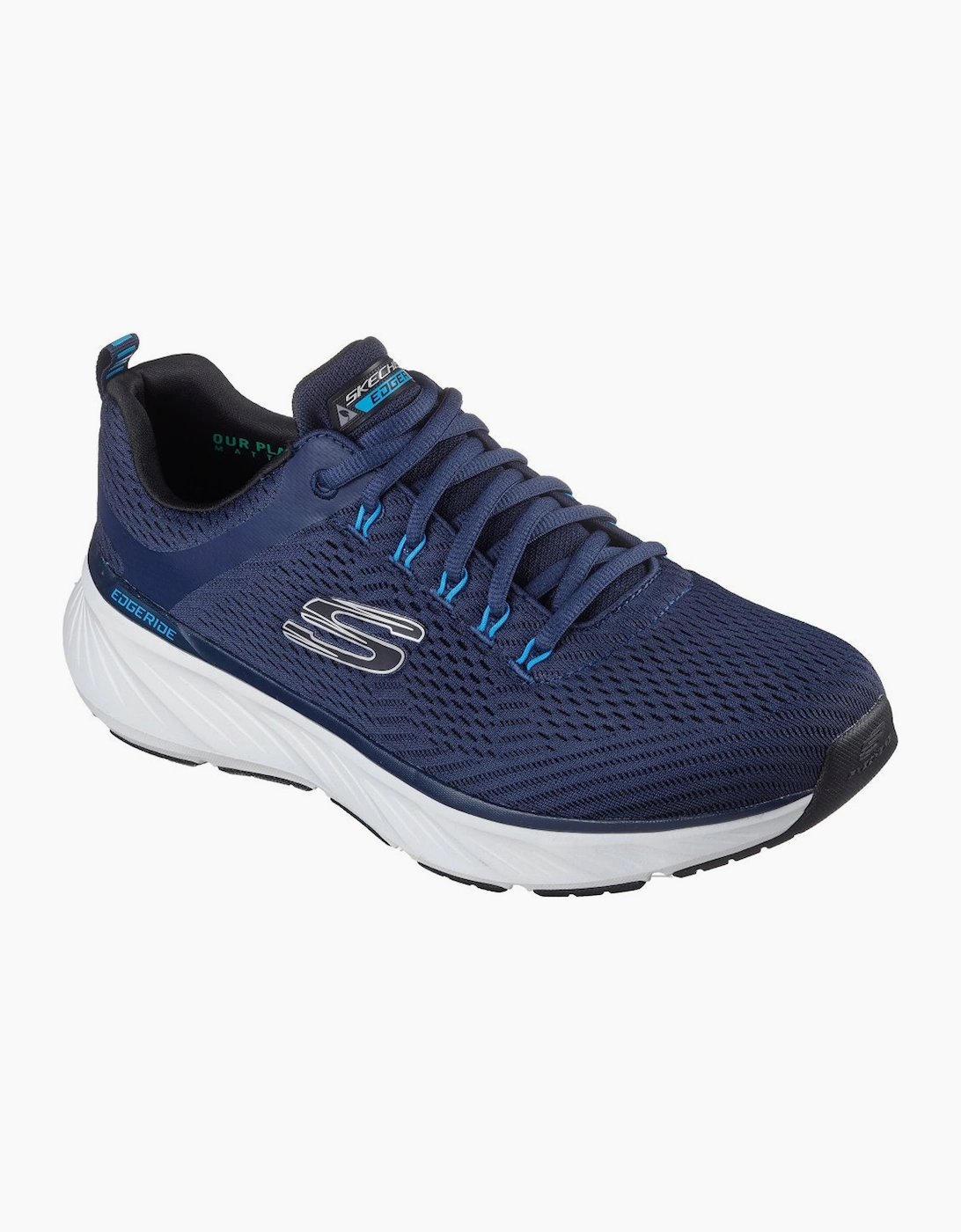 Skechers Men's Navy Relaxed Fit Edgeride Contention Trainers - Size: 8